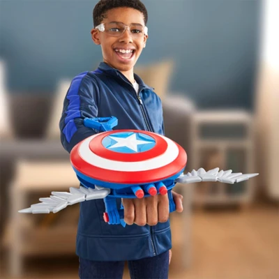 Gambar Marvel Roleplay Captain America Brave New World Skyshot Blaster - Biru