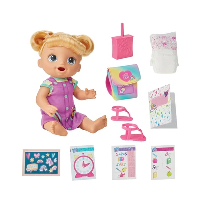 Gambar Baby Alive Boneka Bayi Time For School Blonde Hair - Mix