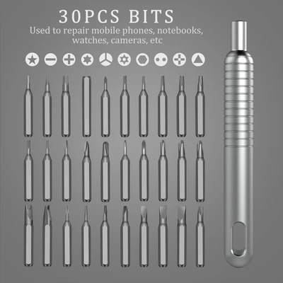 Gambar Maxbuilt Obeng Presisi Set 31 pcs - Abu-Abu