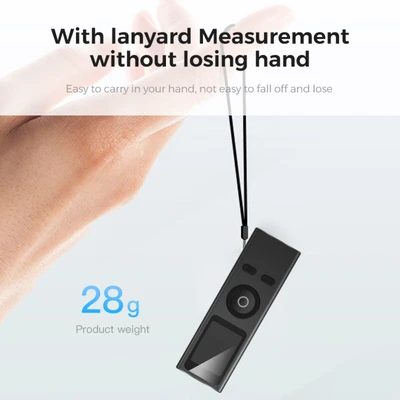 Gambar Maxbuilt 30 Mtr Alat Pengukur Jarak Laser Digital Mini - Hitam