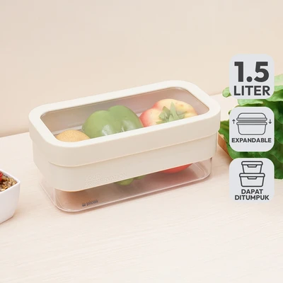 Gambar Picas Exta Stoples Plastik 1.5 Liter Transparan - Putih