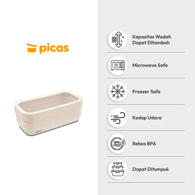 Gambar Picas Exta Stoples Plastik 1.5 Liter Transparan - Putih