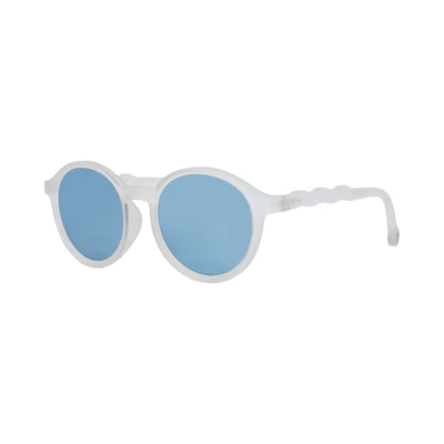 Gambar Olivio & Co Sunnies Kacamata Sunglasses Oval Tr90 Curve - Putih/Biru
