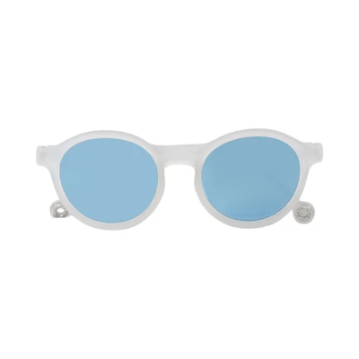 Gambar Olivio & Co Sunnies Kacamata Sunglasses Oval Tr90 Curve - Putih/Biru