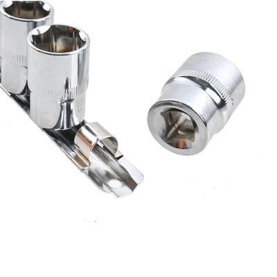 Gambar Tactix 1/2 Inch Kunci Sok Metric Set 10 pcs - Silver