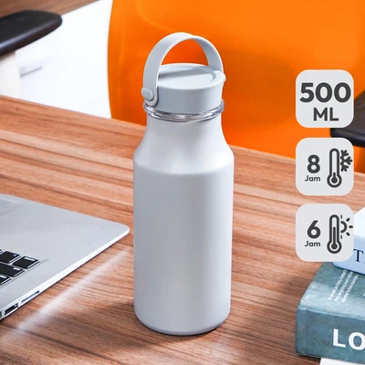 Gambar Appetite Lindsey Botol Vacuum Flask Stainless Steel 500 ml - Abu-abu