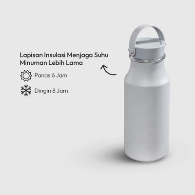 Gambar Appetite Lindsey Botol Vacuum Flask Stainless Steel 500 ml - Abu-abu