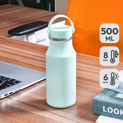 Gambar Appetite Lindsey Botol Vacuum Flask Stainless Steel 500 ml - Hijau