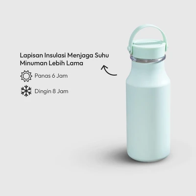 Gambar Appetite Lindsey Botol Vacuum Flask Stainless Steel 500 ml - Hijau