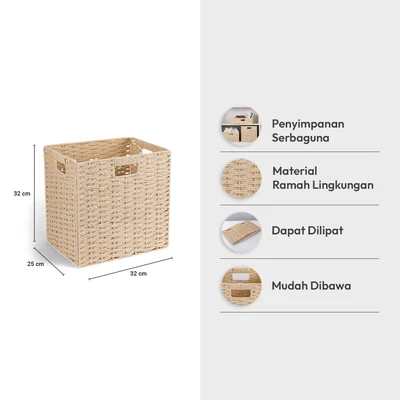 Gambar Informa Keranjang Penyimpanan Foldable 32x25x32 cm