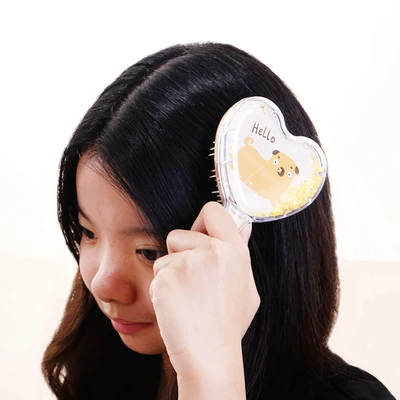 Gambar Ataru Sisir Rambut Heart Glitter Animal Random