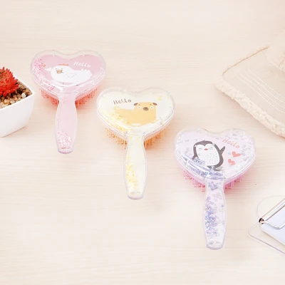 Gambar Ataru Sisir Rambut Heart Glitter Animal Random