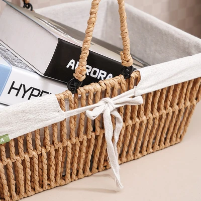Gambar Stora Keranjang Penyimpanan Dengan Handle 35x25x13 cm - Cokelat