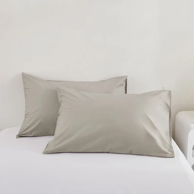 Gambar Informa 50x75 cm Set 2 Pcs Sarung Bantal Katun - Cokelat Muda