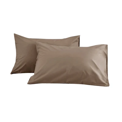 Gambar Informa 50x75 cm Set 2 Pcs Sarung Bantal Katun - Cokelat Tua