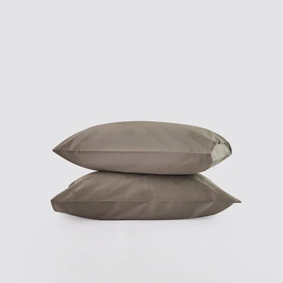 Gambar Informa 50x75 cm Set 2 Pcs Sarung Bantal Katun - Cokelat Tua