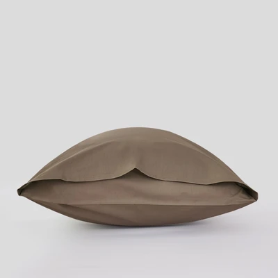 Gambar Informa 50x75 cm Set 2 Pcs Sarung Bantal Katun - Cokelat Tua