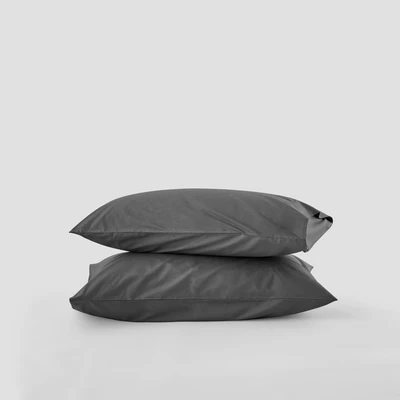Gambar Informa 50x75 cm Set 2 Pcs Sarung Bantal Katun - Abu-Abu