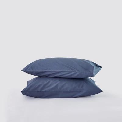 Gambar Informa 50x75 cm Set 2 Pcs Sarung Bantal Katun - Biru Tua