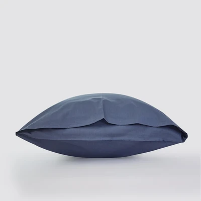 Gambar Informa 50x75 cm Set 2 Pcs Sarung Bantal Katun - Biru Tua