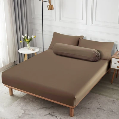 Gambar Informa 37x102 cm Set 2 Pcs Sarung Guling Katun - Cokelat Tua