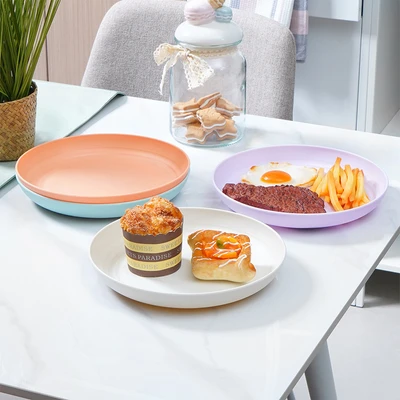 Gambar Appetite Shanon Piring Makan Plastik 22.5 cm Set 4 pcs Random