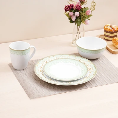 Gambar Delicia Mahrajan Perlengkapan Makan Porcelain Set 16 pcs - Putih