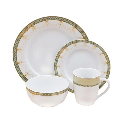 Gambar Delicia Lumina Perlengkapan Makan Porcelain Set 16 pcs - Putih