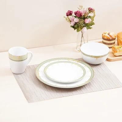 Gambar Delicia Lumina Perlengkapan Makan Porcelain Set 16 pcs - Putih