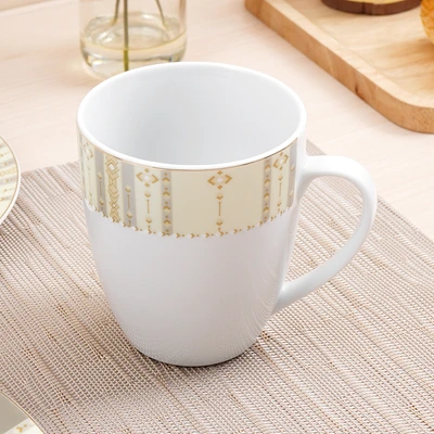 Gambar Delicia Najma Perlengkapan Makan Porcelain Set 16 pcs - Putih/Cokelat