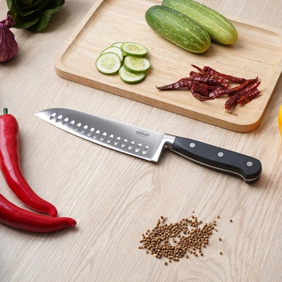 Gambar Culinart Pisau Santoku 17.8 cm - Hitam
