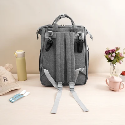 Gambar Kindla Tidytote Tas Perlengkapan Bayi Dengan Crib - Abu-Abu