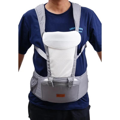 Gambar Kindla Huggy Baby Carrier 6 In 1 - Abu-Abu