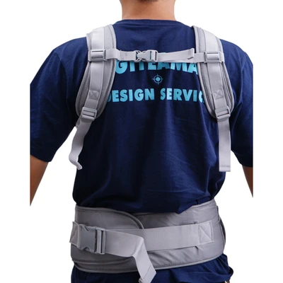 Gambar Kindla Huggy Baby Carrier 6 In 1 - Abu-Abu