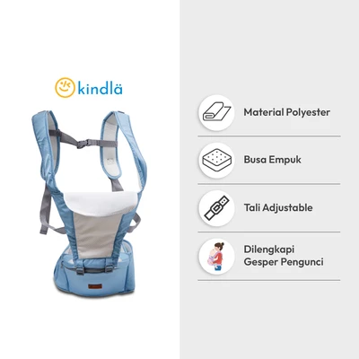 Gambar Kindla Huggy Baby Carrier 6 In 1 - Biru