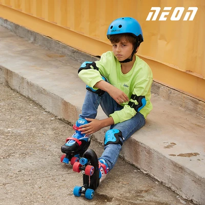 Gambar Neon Ukuran 34-37 Sepatu Roda Combo - Biru/merah/putih