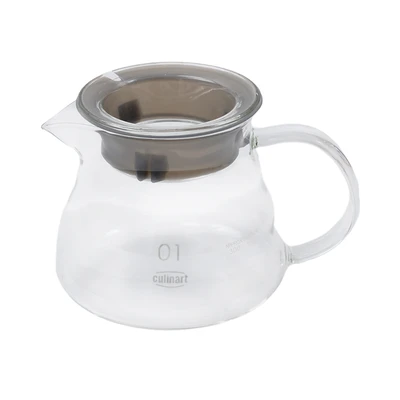 Gambar Culinart Classic Teko Kopi Kaca Borosilikat 360 ml Transparan