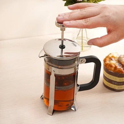 Gambar Culinart Boro Teko Kaca Borosilikat French Press 350 ml - Silver