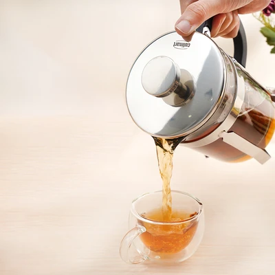 Gambar Culinart Teko Kopi Kaca Borosilikat French Press 800 ml - Silver