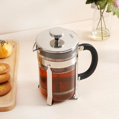 Gambar Culinart Teko Kopi Kaca Borosilikat French Press 800 ml - Silver