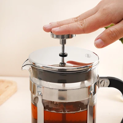 Gambar Culinart Teko Kopi Kaca Borosilikat French Press 800 ml - Silver