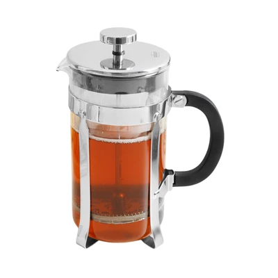 Gambar Culinart Teko Kopi Kaca Borosilikat French Press 1 Liter - Silver