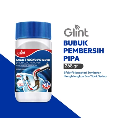 Gambar Glint Maxi Strong Bubuk Pembersih Pipa Saluran Pembuangan 268 gr