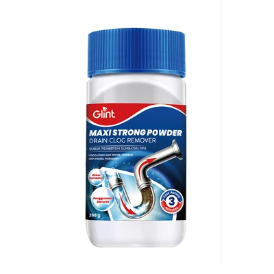 Gambar Glint Maxi Strong Bubuk Pembersih Pipa Saluran Pembuangan 268 gr