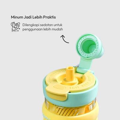 Gambar Appetite Sena Tumbler Mini Tritan Dengan Sedotan 500 ml - Kuning