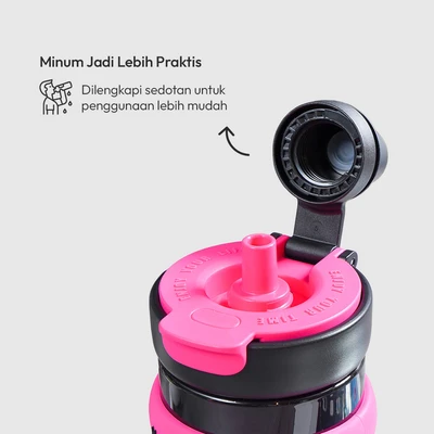 Gambar Appetite Sena Tumbler Mini Tritan Dengan Sedotan 500 ml - Hitam