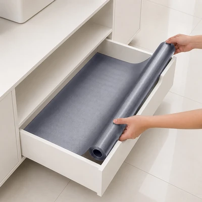 Gambar Forhom Evaline Alas Anti Slip PEVA 55x180 cm - Abu-Abu Smoke