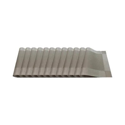Gambar Forhom Tatakan Piring PVC 30x45 cm Set 4 pcs - Abu-Abu Luxkhaki