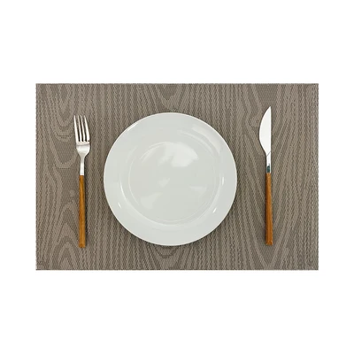 Gambar Forhom Tatakan Piring PVC Texture 30x45 cm Set 4 pcs - Krem