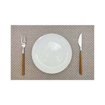 Gambar Forhom Tatakan Piring PVC 30x45 cm Set 4 pcs - Krem